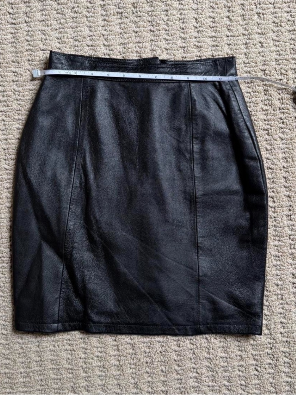 Wilsons Leather Black Faux Leather Pencil Skirt